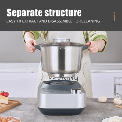 Batteur sur socle SUNATUR 8L/5,5L : pétrissage et cuisson puissants de la pâte